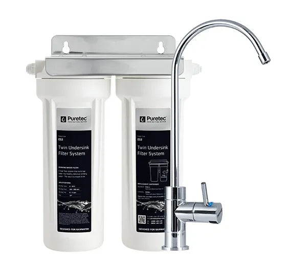 Twin Undersink System with PL011, CE941 (0.2um) & DFU180 LED faucet