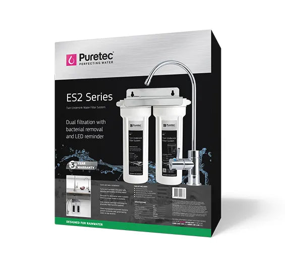 Twin Undersink System with PL011, CE941 (0.2um) & DFU180 LED faucet