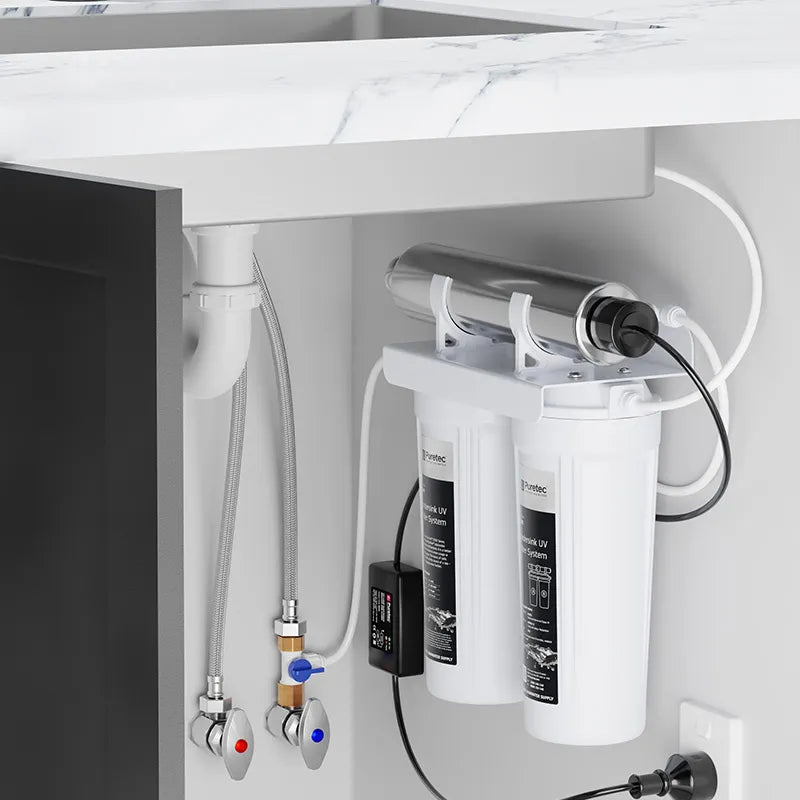 Ecotrol Undersink Twin Filter & UV System with DFU180 faucet