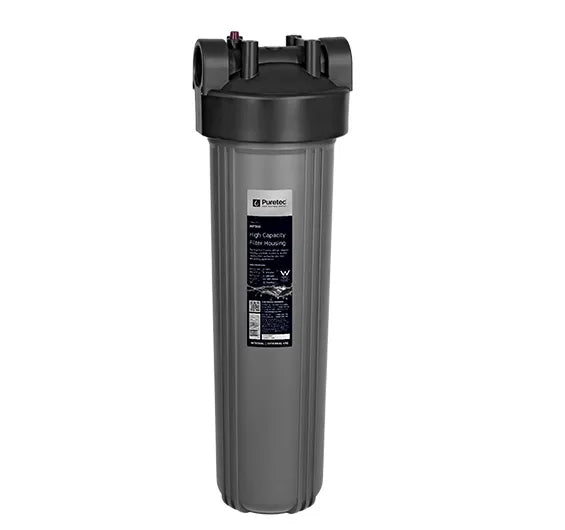 Large Diameter Grey Filter Housing, 20", 1" conn incl spanner & bracket