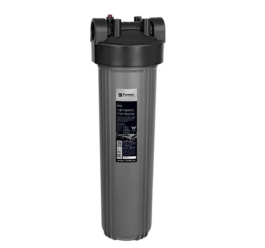 Large Diameter Grey Filter Housing, 20", 1" conn incl spanner & bracket