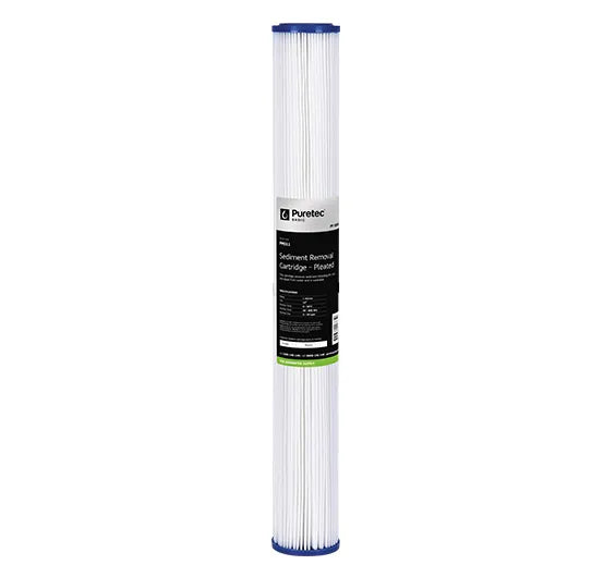 Pleated Standard Dia 2.5" Cartridge, 20", 20um