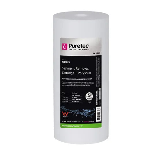 Polyspun Large Dia 4.5" Cartridge, 10 inch, 5um