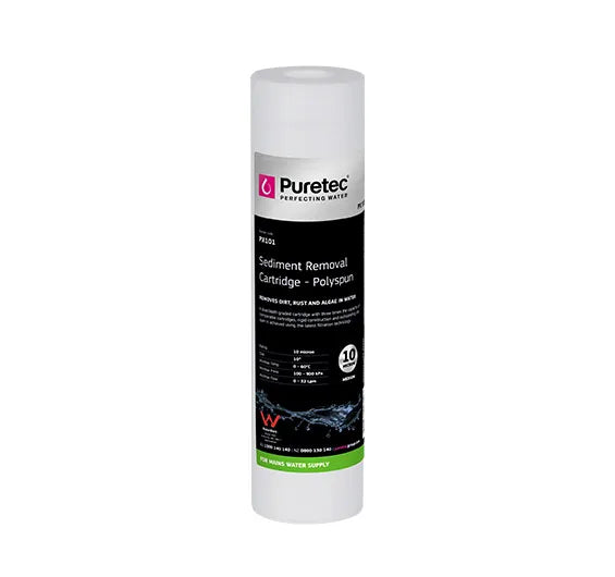 Polyspun Standard dia 2.5" Cartridge, 10 inch, 10um