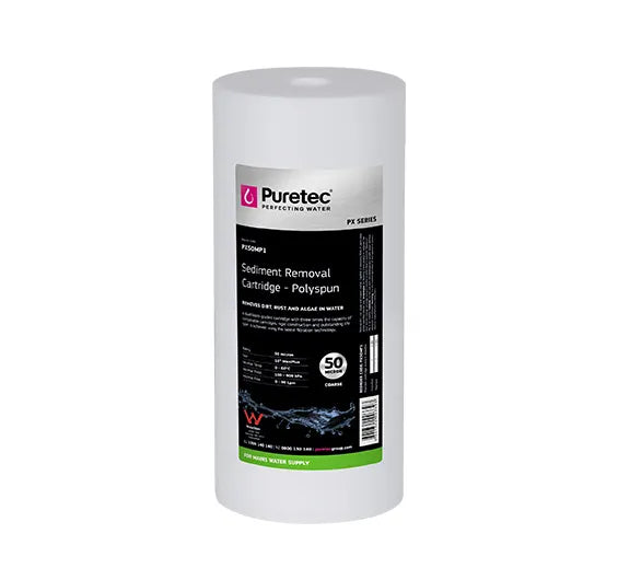Polyspun Large Dia 4.5" Cartridge, 10 inch, 50um