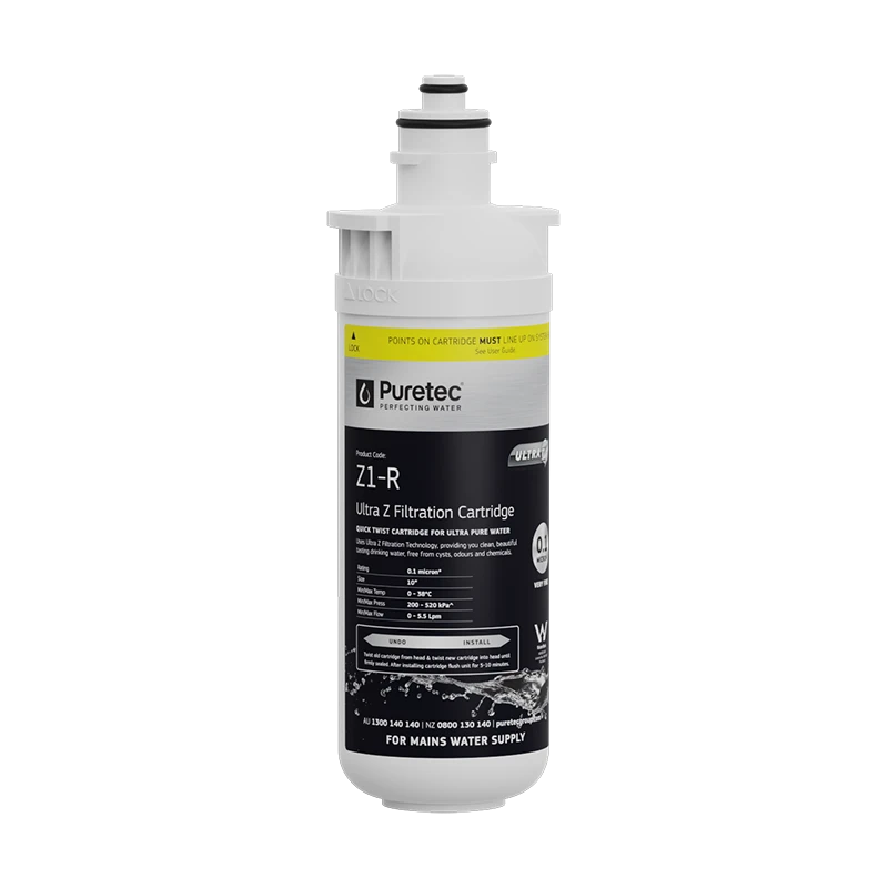 Replacement 0.1um filter 10" Cartridge suits Z12, Z18, Z1-RW-K, D series & Sparq-H2