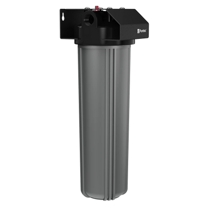 Whole House Single Rainwater Filter 1.5" conn, 20" Lge Dia - DP10MP2 incl, 110 lpm