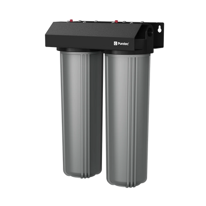 Whole House Rainwater Filter 1.5" conn, 20" Lge Dia, PL20MP2 + PX01MP2 incl, 150 lpm