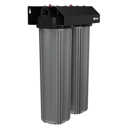 Whole House Rainwater Filter 1.5" conn, 20" Lge Dia, PL20MP2 + PX01MP2 incl, 150 lpm