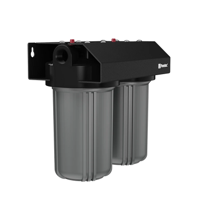 Whole House Rainwater Filter 1" conn, 10" Lge Dia, PL20MP1 + PX01MP1 incl, 75 lpm