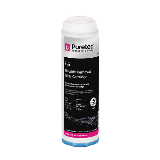 Fluoride removal filter cartridge
