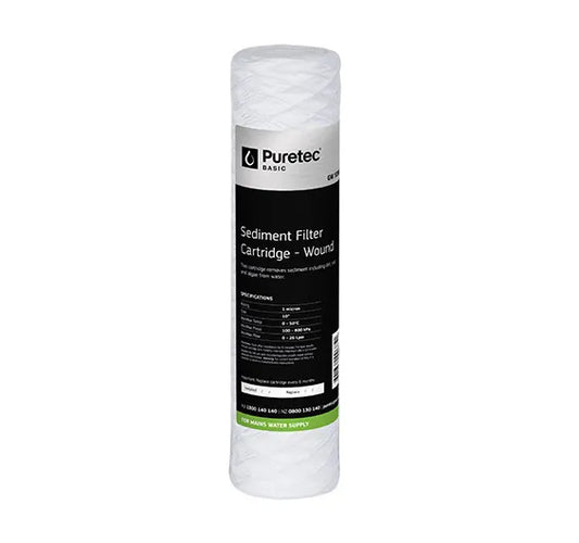 Wound Standard Dia 2.5" Cartridge, 10 inch, 0.5um