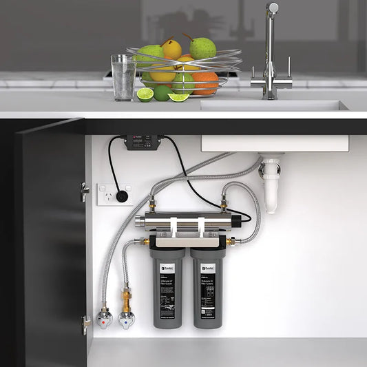 Twin U/sink UV System 1/2 inch BSP 8 lpm