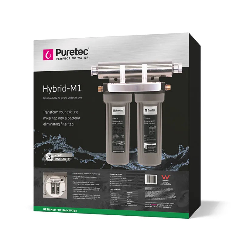 Twin U/sink UV System 1/2 inch BSP 8 lpm