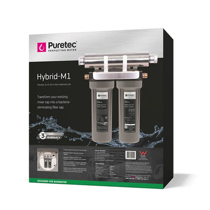 Twin U/sink UV System 1/2 inch BSP 8 lpm