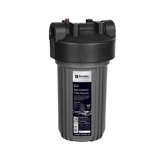 MP100 - Large Diameter Grey Filter Housing, 10", 1" conn