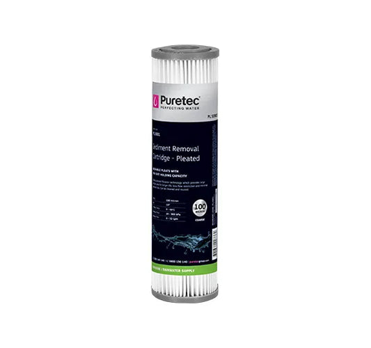 Pleated 2.5" Cartridge 10", 5um
