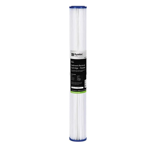 Pleated Standard Dia 2.5" Cartridge, 20", 20um