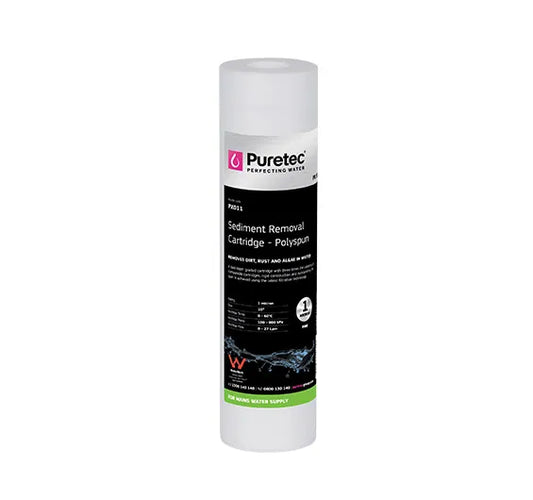 Polyspun Standard dia 2.5" Cartridge, 10 inch, 1um