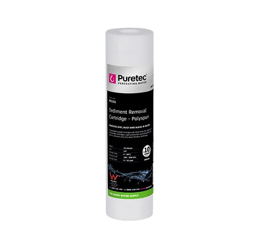 Polyspun Standard dia 2.5" Cartridge, 10 inch, 10um