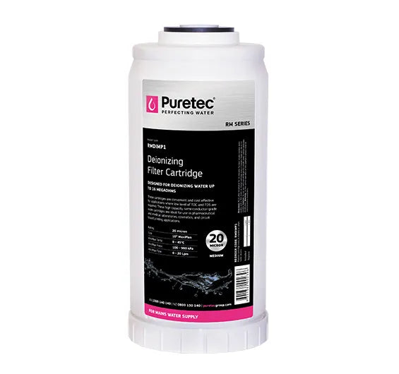 Resin Media Large Dia 4.5" Cartridge, 10", Demineralising