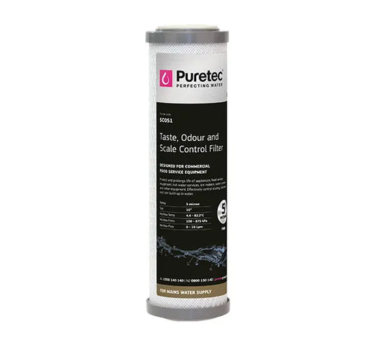Scale Control Standard Dia 2.5" Cartridge, 10", 0.5um Triple Action